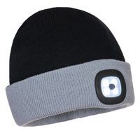 Beanie muts LED oplaadbaar tweekleurig - Portwest