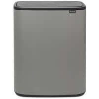 Touch bin Bo met 2 binnenemmers 2x30 liter grijs_Brabantia