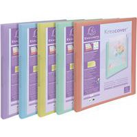 Ringmap met 2 ringen Kreacover Pastel - 20 stuks assorti - Exacompta