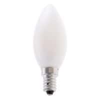 LED-filamentlamp opaal kaarsvorm C35 4 W fitting E14 - VELAMP