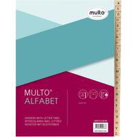 Tabblad Multo karton A-Z met index: 23-gaats