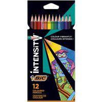 Kleurpotlood Intensity, driehoekig, zachte stift, assorti - BIC