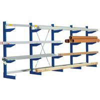 Draagarmstelling - DxH 600x1980 mm - ral 5010 gentiaanblauw - Bito