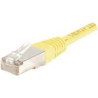 Patchkabel RJ45 - Rechte kabel Cat. 5E - FTP-afscherming - Geel