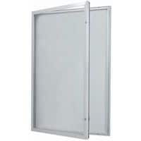 Buitenvitrine met draaideur - Aluminium achterwand - Deur van veiligheidsglas - Verschillend slot