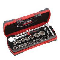 doppenset en accessoires 1/2 inch met ratel - SAM Outillage