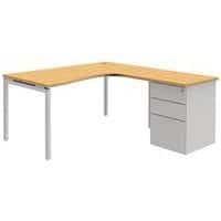 compactbureau met ladeblok