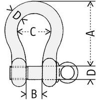 A = bruikbare hoogteB = openingC = bruikbare breedteD = bevestigingsdiameter