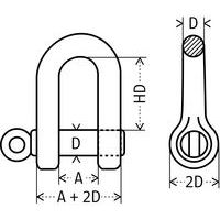 A = openingD = bevestigingsdiameterHD = bruikbare hoogte