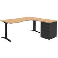 compact bureau met ladeblok