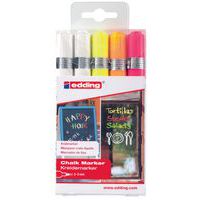 Krijtstift Edding E49095 - Set van 5 - Neonkleuren