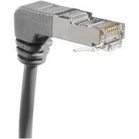 Netwerkkabel RJ45 CAT 5E F/UTP gebogen grijs 2 m