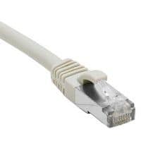 Netwerkkabel RJ45 CAT 5E F/UTP SNG grijs 0.5 m