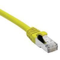 Netwerkkabel RJ45 CAT 5E F/UTP SNG geel 0.5 m