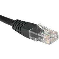 Netwerkkabel RJ45 CAT 6 U/UTP zwart 7 M