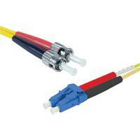 Draadbrug Duplex 2 mm OS2 LC-UPC/ST UPC geel 1 m