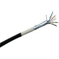 Netwerkkabel RJ45 waterdicht CAT 6 F/UTP zwart 0.5 m