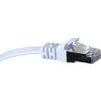 Netwerkkabel RJ45 plat CAT 6 U/FTP SNG wit 2 m