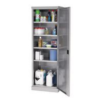 RVS hoge kast - 1 deur