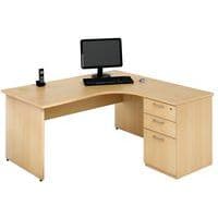 Compact bureau met ladeblok