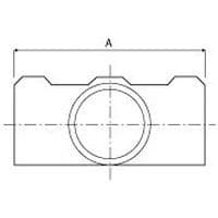 Buisgrootte 	AØ 27 mm 	88Ø 42 mm 	120Ø 48 mm 	136