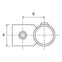 Buisgrootte 	A 	BØ 27 mm 	36 	32Ø 42 mm 	54 	49Ø 48 mm 	60 	54