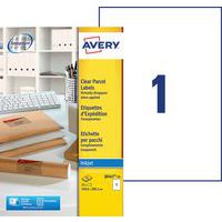 Transparant verzendetiket Avery - Inkjetprinter