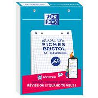 Blok bristolkaarten Oxford 148 x 210, 30 geperforeerde kaarten Q5/5 - Oxford