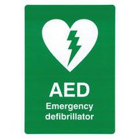 AED-muurposter - Bord HxB 297 x 210 mm