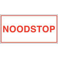 Waarschuwingsbord - Noodstop - Zelfklevend