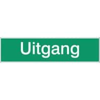 Noodevacuatiebord - Uitgang - Zelfklevend