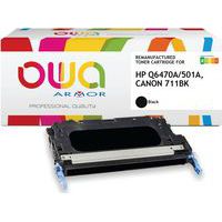 Toner refurbished HP Q6470A - Canon 711BK - Zwart - Owa