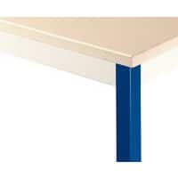 blad beige, onderstel blauw