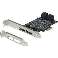 Pcie-kaart sata iii kaart 6GBPS 4 interne poorten en 2 esata ext