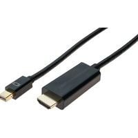 Actieve minikabel displaypoort 1.2 naar hdmi 2.0 - 2 M