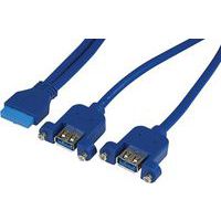 USB 3.0 2-poorts kabel montage op paneel