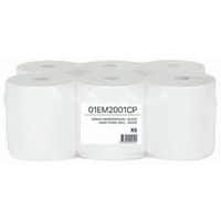 Handdoekrol 2-laags gelijmd - wit - MP hygiene