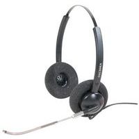 Headset met snoer, telescopische vaste microfoon, 2 luidsprekers - Dacomex