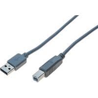 USB 2.0-kabel A en B grijs - 2 m