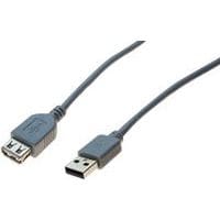 Verlengkabel USB 2.0 grijs - 0,6 m