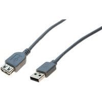 Verlengkabel USB 2.0 grijs - 0,4 m