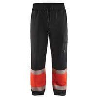 Sweatpants High Vis 1549 - zwart/rood