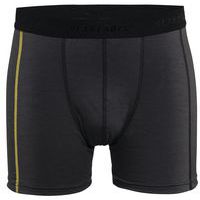 Boxershort XLIGHT 100% Merino 1847 - donkergrijs/geel