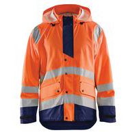 Regenjas High Vis Level 3 4327 - oranje/marineblauw