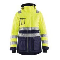 Winterparka High Vis Dames 4472 - geel/marineblauw