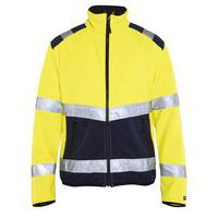 Jack Softshell High Vis 4877 - geel/marineblauw