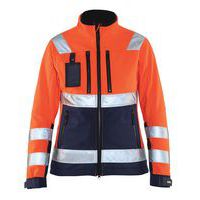 Jack Softshell Dames High Vis 4902 - oranje/marineblauw