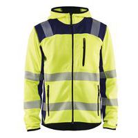 Vest Gebreid met capuchon High Vis 4923 - geel/marineblauw