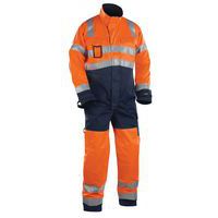 Overall High vis 6373 - oranje/marineblauw