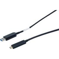 Kabel USB hybride type A en C gebogen Gen2